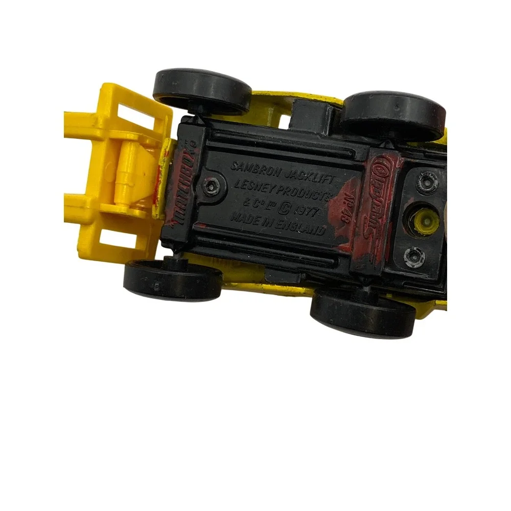 Matchbox Superfast No 48 Sambron Jacklift 1977 Lesney Made in England Yellow‎